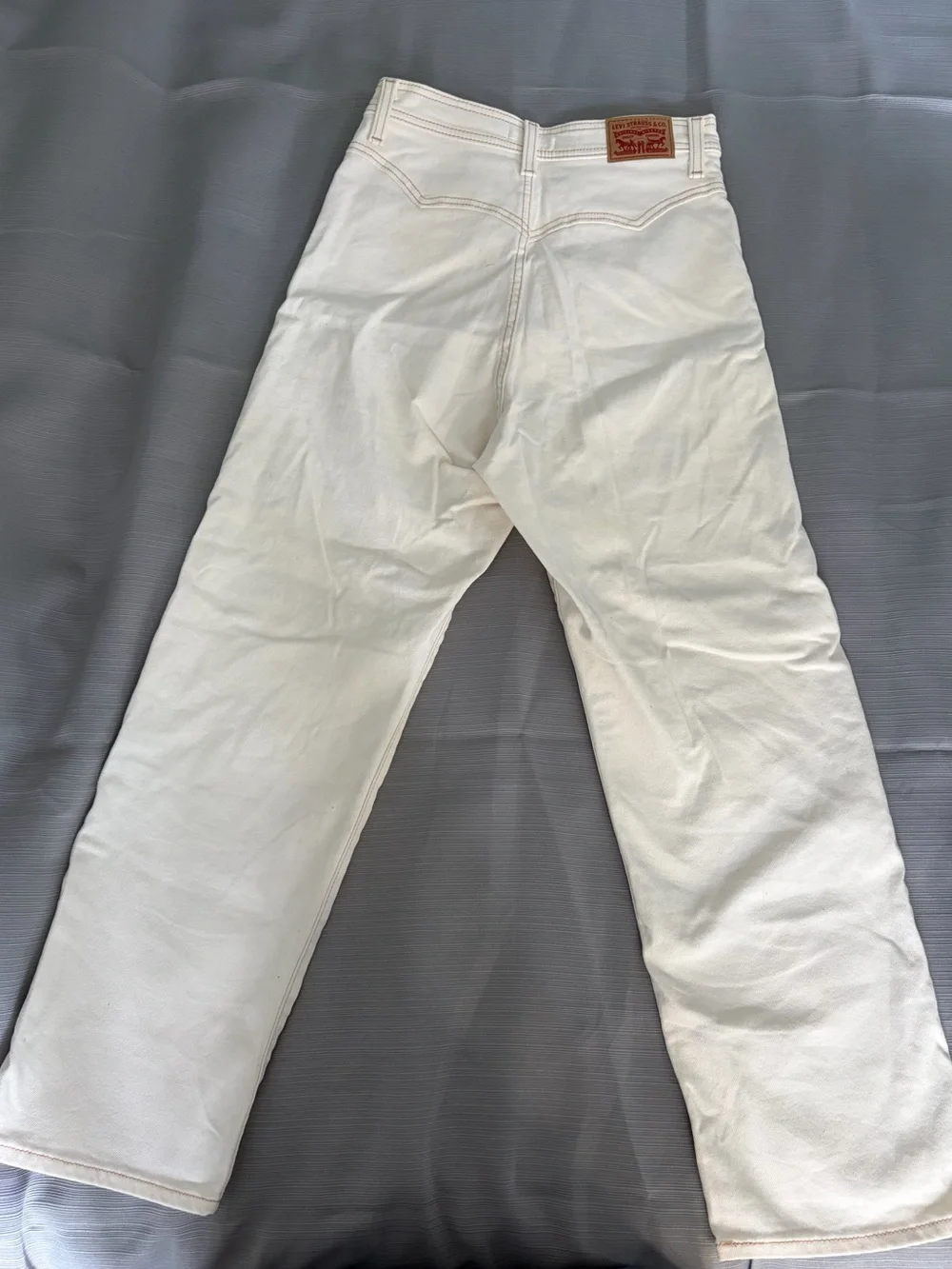 Levi's White Straight-Leg Jeans